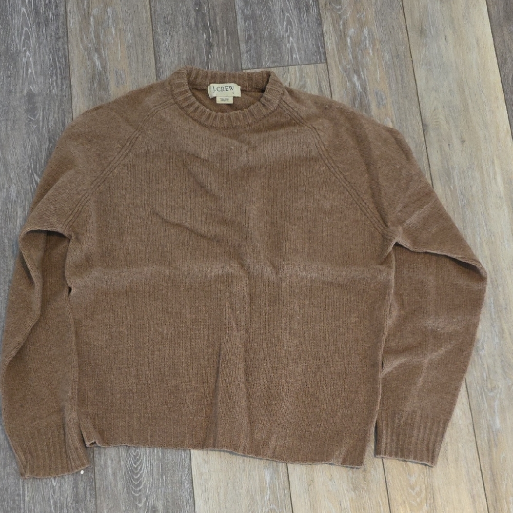 J. Crew Brown Crewneck Sweater Soft Knit